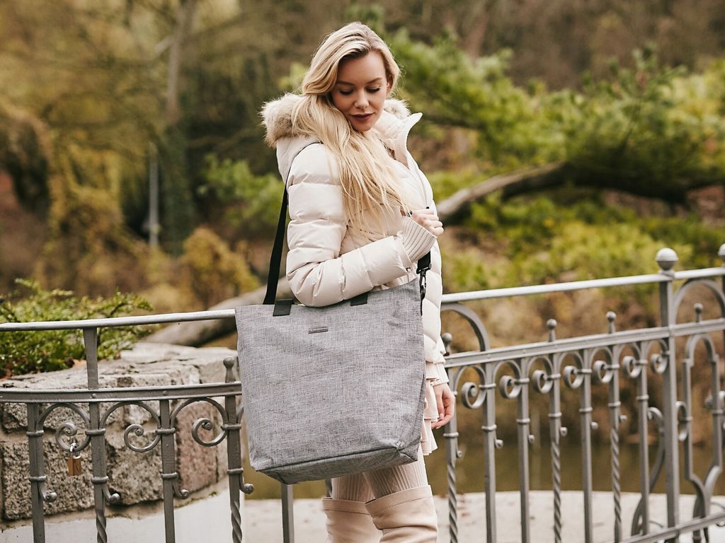 Zagatto Qualität Shopper Tasche für Frauen große 34L Nero Produktbild 3