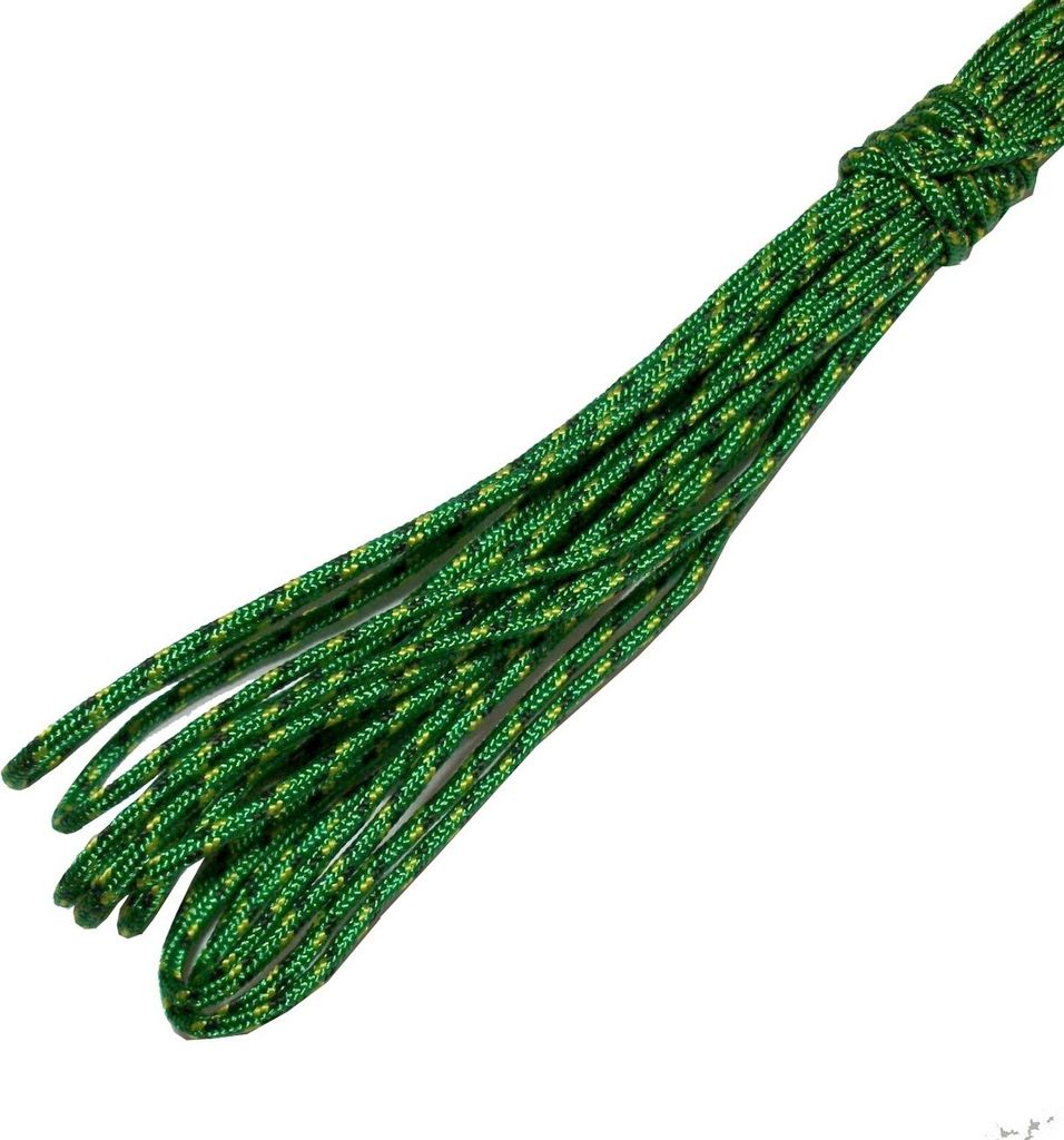 5m Farbe-314 grün-gelb-schwarz Paracord Schnüre Nylonleine 2 mm