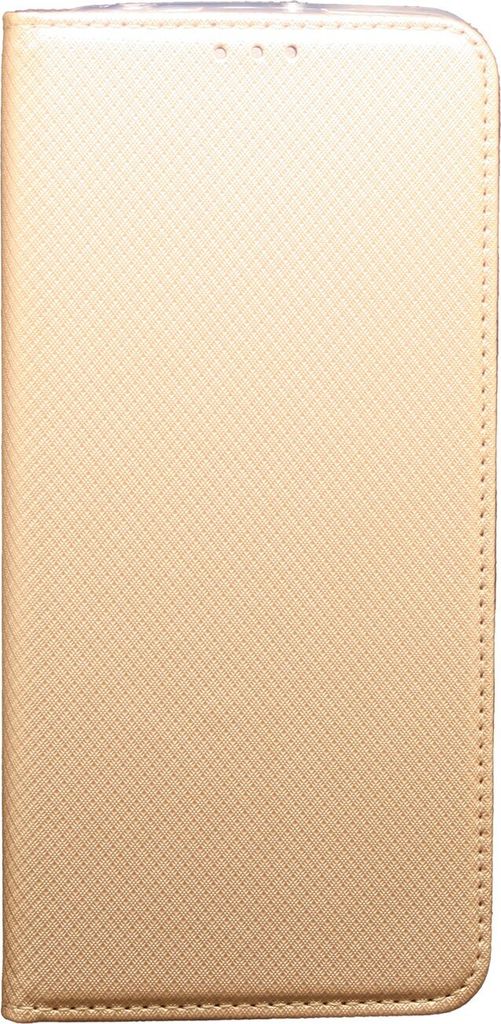 cofi1453 Buch Tasche "Smart" kompatibel mit Alcatel 3L 2021 Handy Hülle Etui Brieftasche Schutzhülle mit Standfunktion, Kartenfach Gold