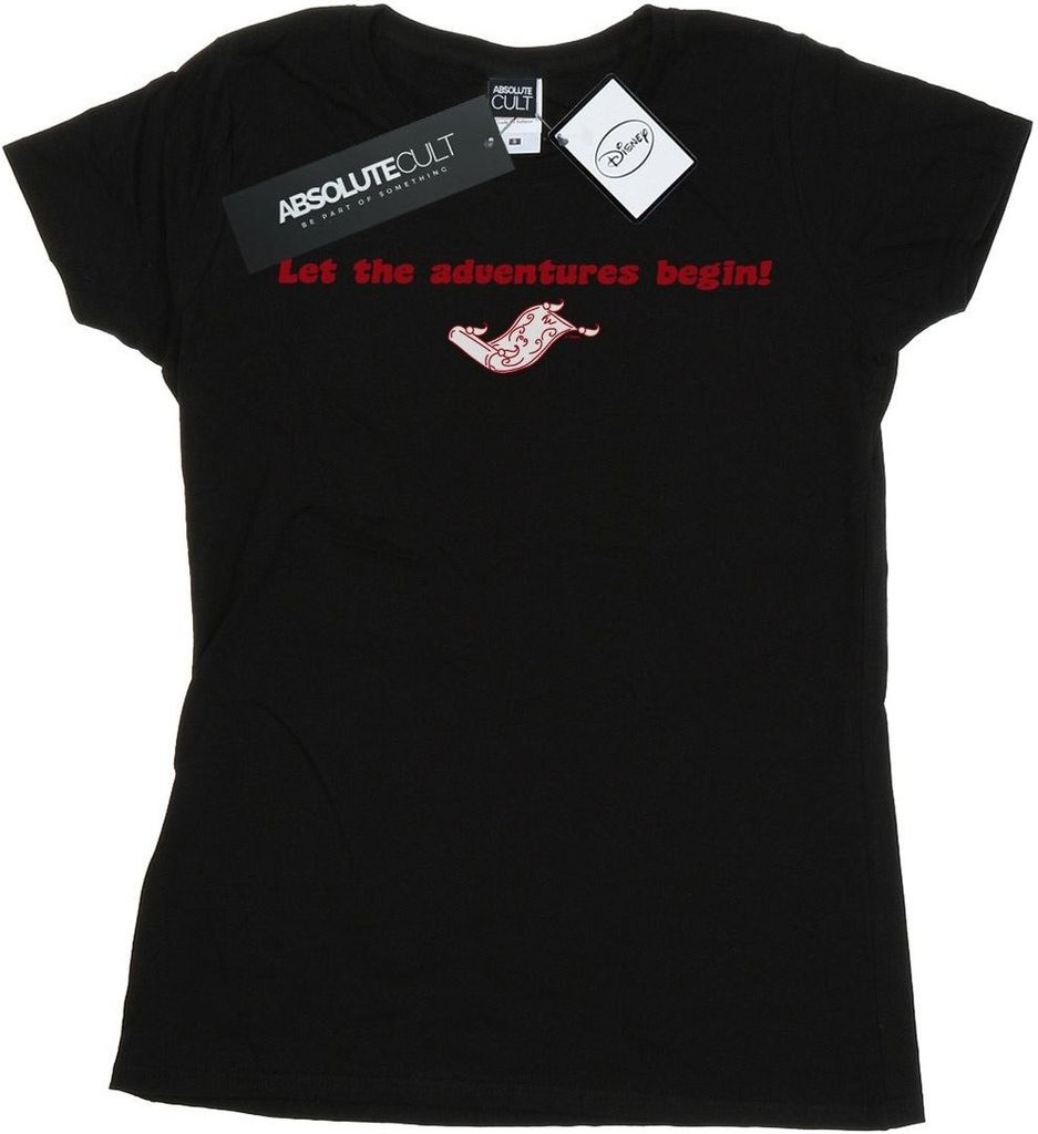 Disney - "Let The Adventures Begin" T-Shirt für Damen BI15605 (XL) (Schwarz)