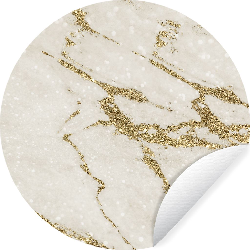 MuchoWow - Mauerkreis - Wand Bilder - Wandsticker - Wohnzimmer Dekoration - Dekoration für die Wände - Aluminium - Babyzimmer