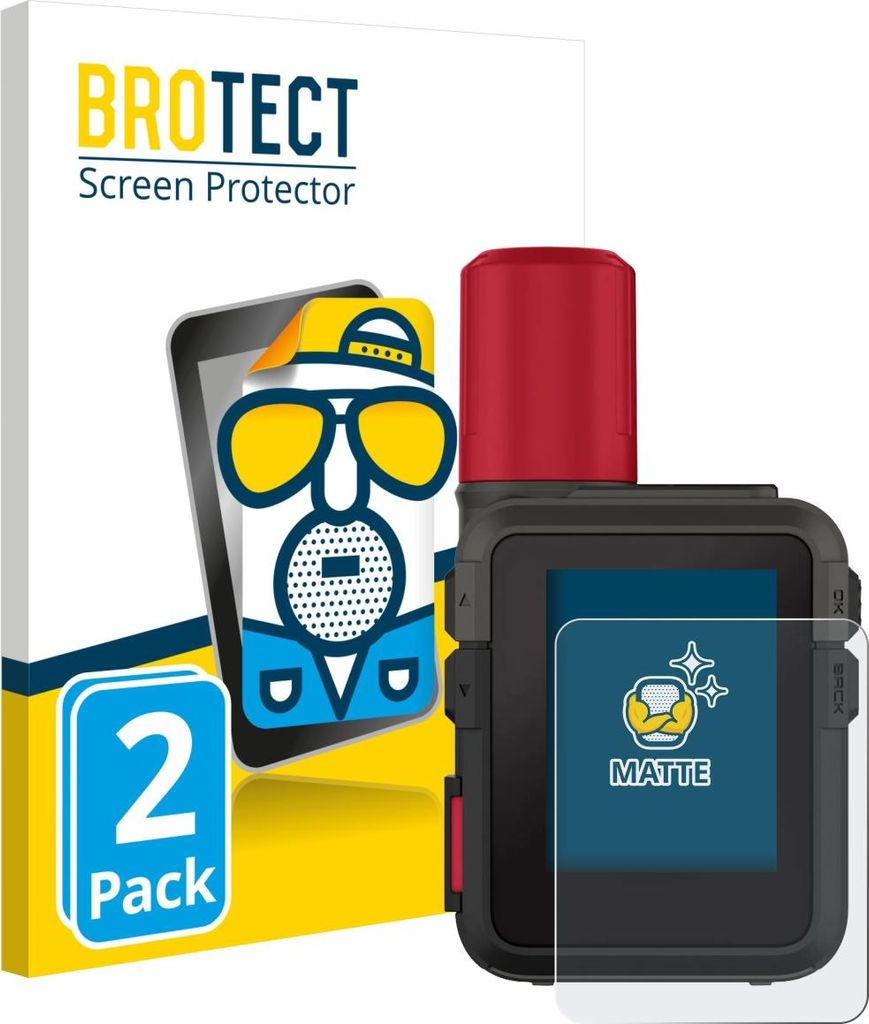 2x BROTECT Schutzfolie für Garmin inReach Mini 3 Plus Displayschutz Displayschutzfolie Folie Matt Entspiegelungsfolie