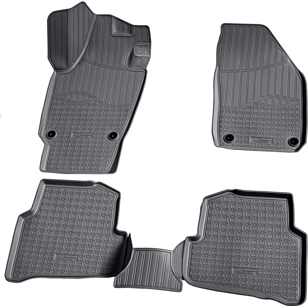 3D Gummi Fussmatten für SEAT Ibiza | Typ 6J | BJ 2008-2017 | passgenau mit Rand
