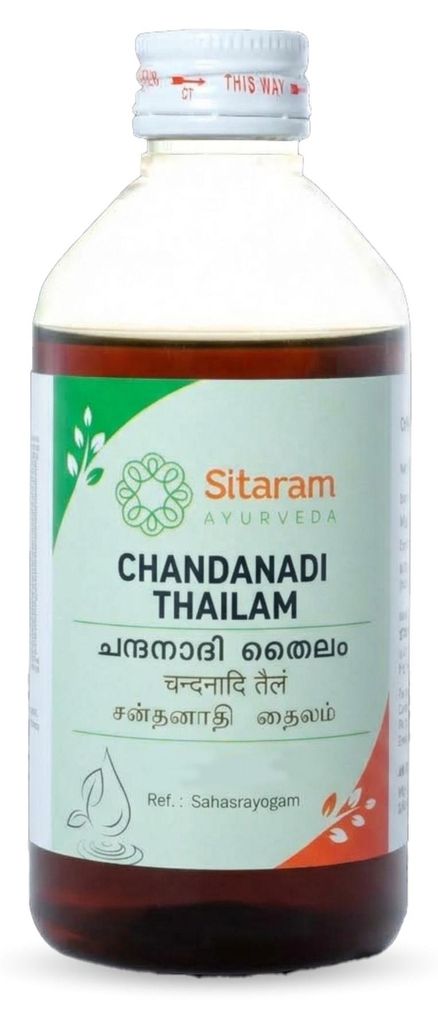 Sitaram Ayurveda Chandanadi Thailam 200 ml - Klassisches Produktbild 