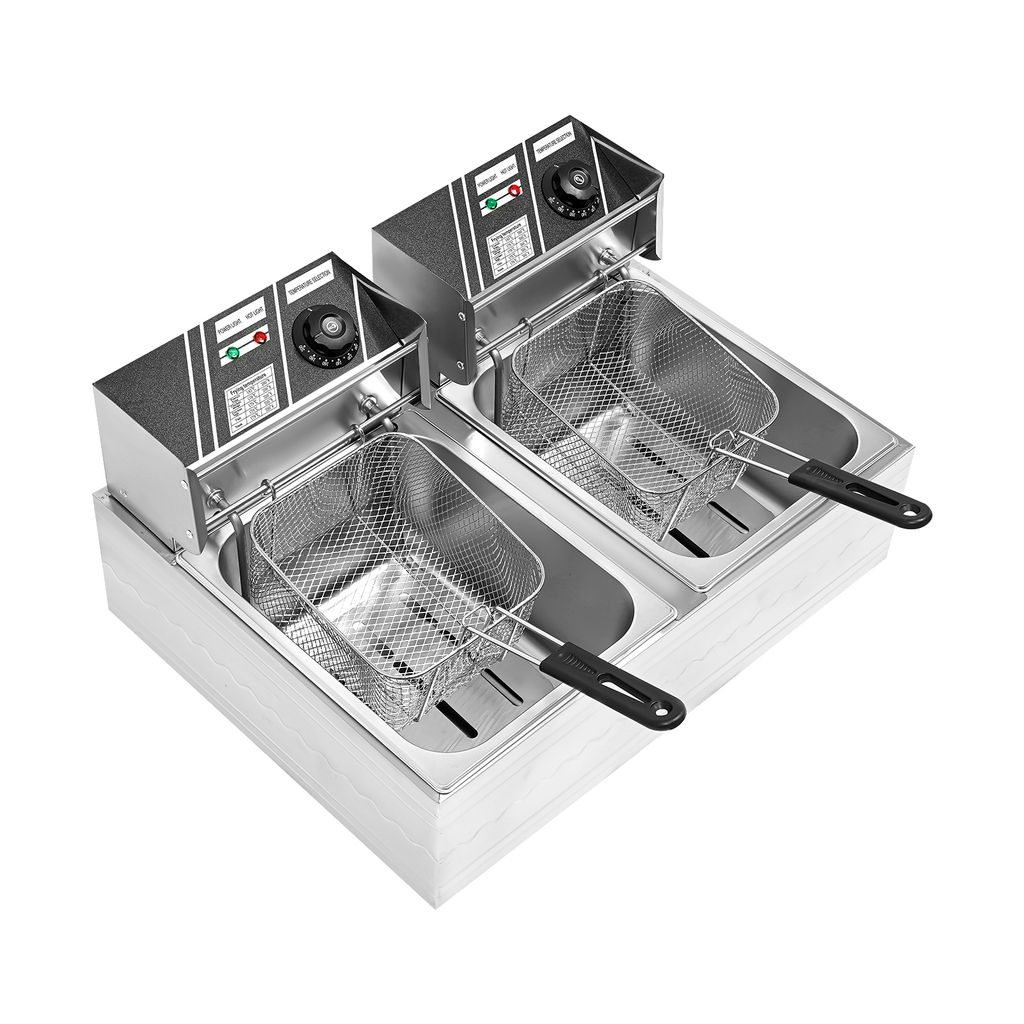 12Liter Elektrische kommerzielle Friteuse (Doppelzylinder) Produktbild