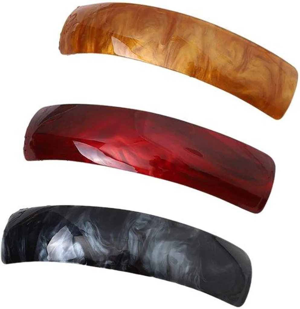 Lot de 3 Barrettes Femme pour Coiffure Facile sur Cheveux Mi-longs Chic