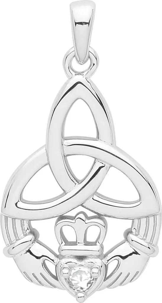Pendentif Femme Argent 925 Rhodié Idéal pour Cadeau d'Anniversaire Chic