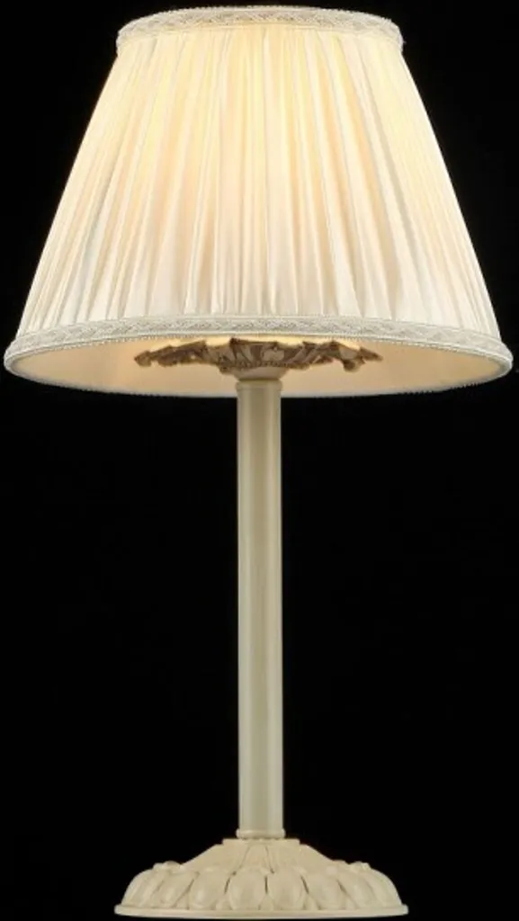Lampe de Table Ivoire avec Abat-jour 22x38 cm - Qualité Luxe Casa Padrino