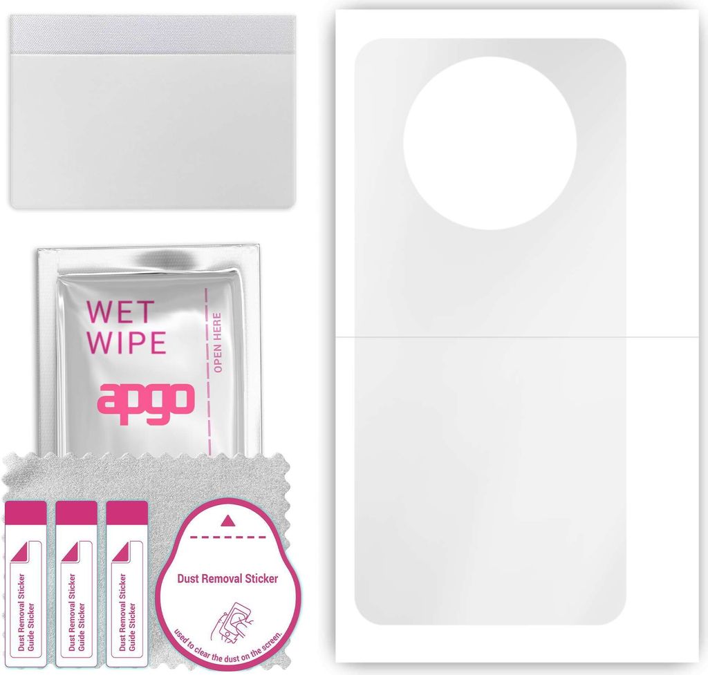 apgo Rückseite Schutzfolie, klar, kompatibel mit Huawei Mate X3, Hinten Hydrogel-Displayschutzfolie mit Positionierhilfe, kratzfest, einfache Montage