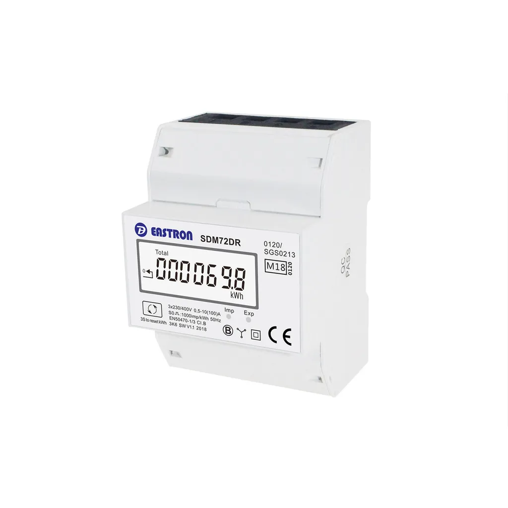 Sous-compteur électrique triphasé 100A affichage digital LCD 4 mod