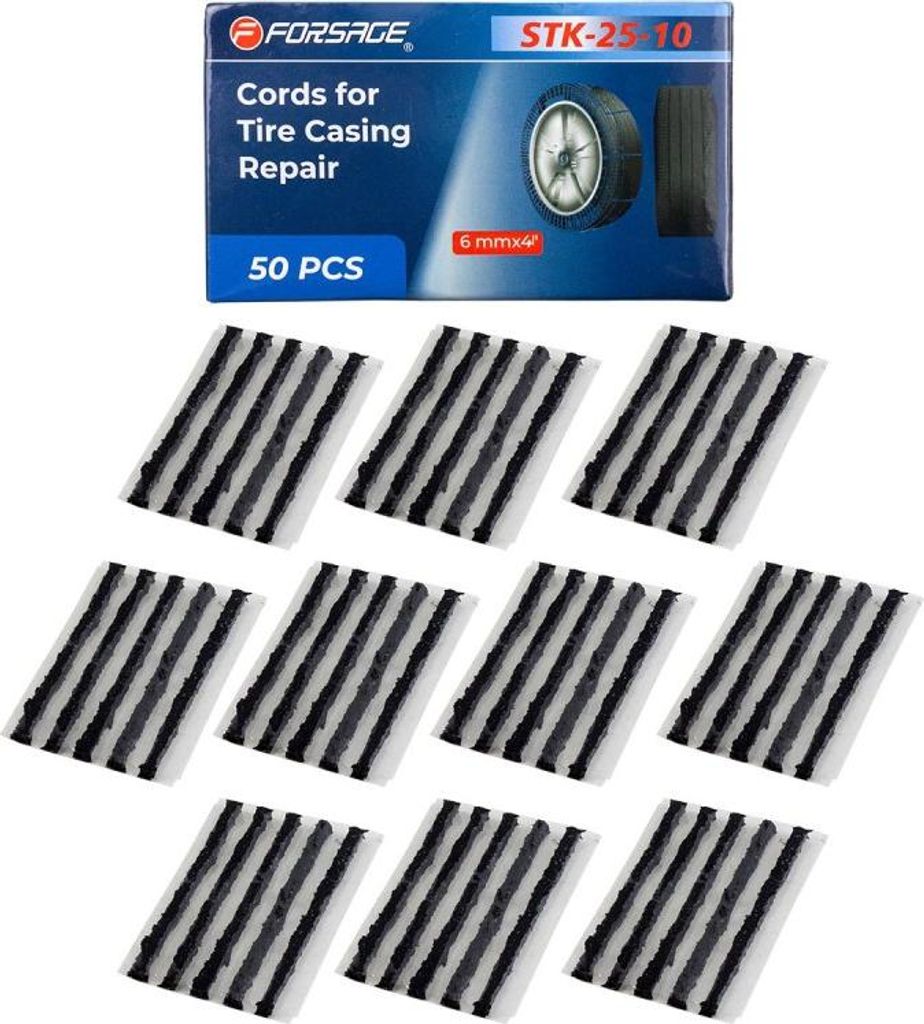 Reifenreparaturschnüre Set 50-tlg. 6mm