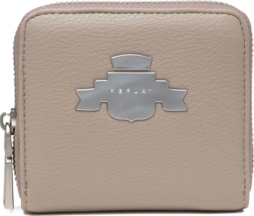 REPLAY Wallet LT Iron Grey - Portafoglio Donna Urban Style Zip
