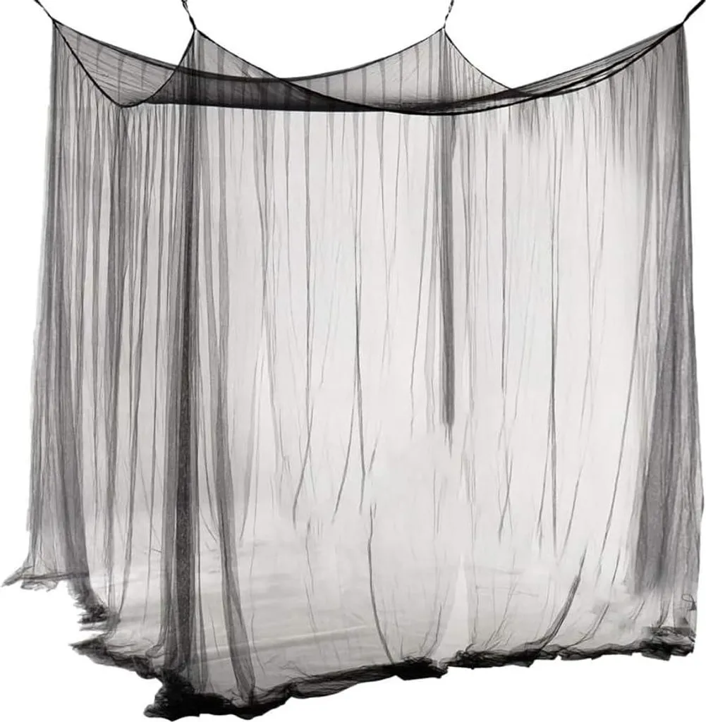 Moustiquaire noire pour intérieur et extérieur idéale pour lit double