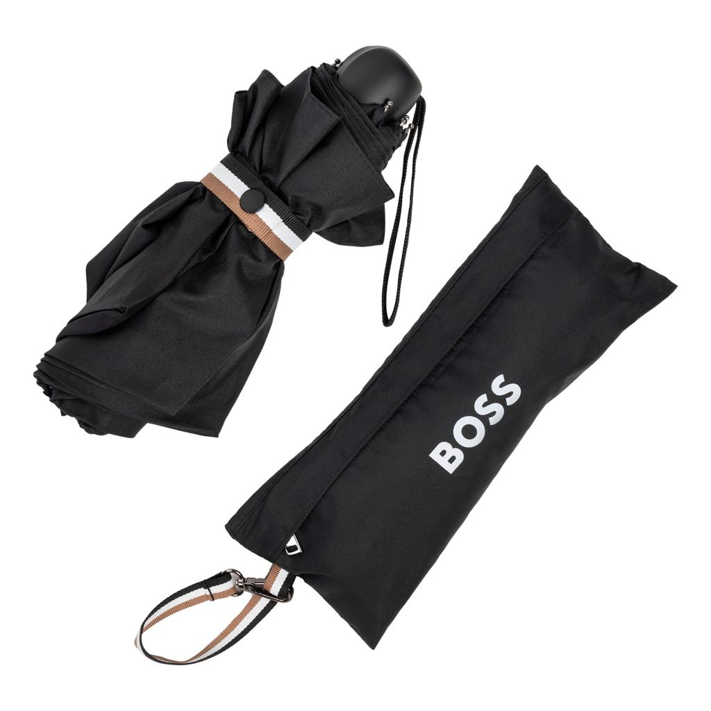 BOSS Regenschirm Mini Iconic Black Produktbild 