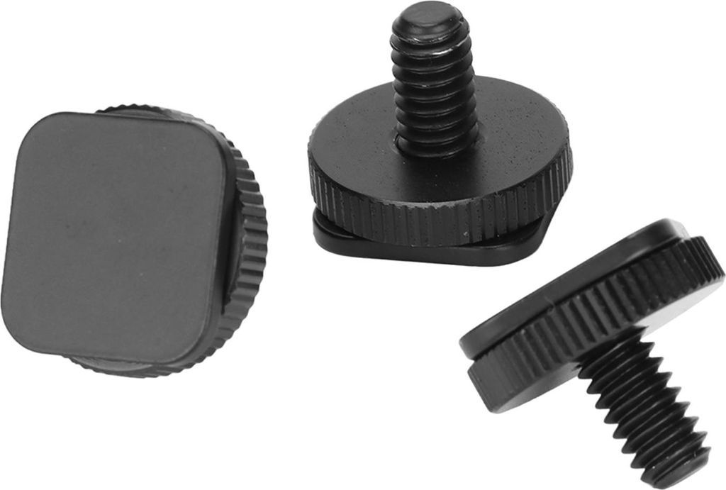 3 Stück 1/4 Zoll Stativbefestigungsschraube DSLR-Kamera Hot Cold Shoe Adapter Tool für Blitze, Mikrofon, LED-Lampe