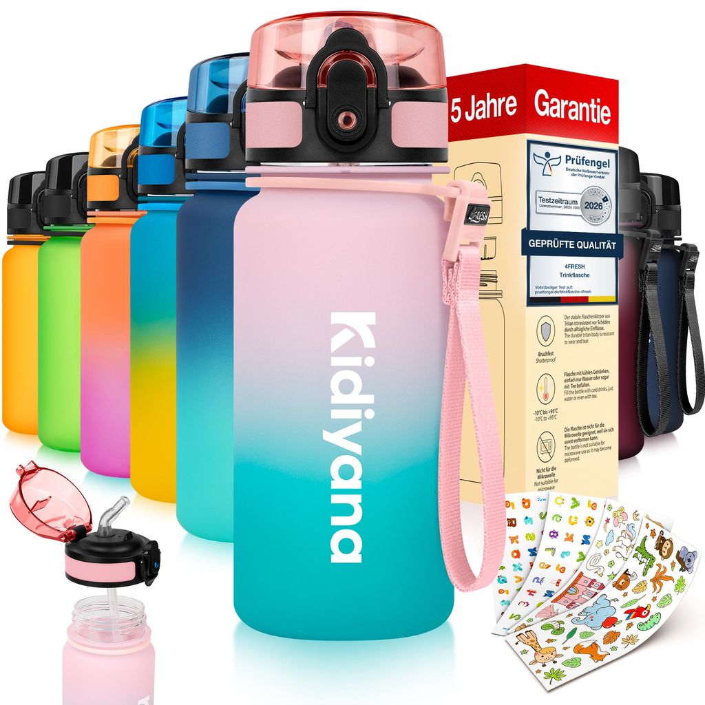 4FRESH Kinder Trinkflasche 350 ml aus Tritan – BPA-frei, Produktbild 