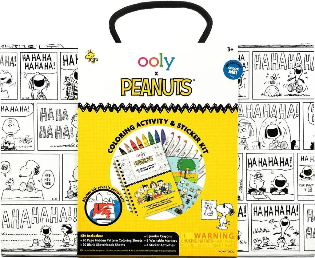 Activité enfant voyage : Kit de coloriage Peanuts Ooly sans gâchis