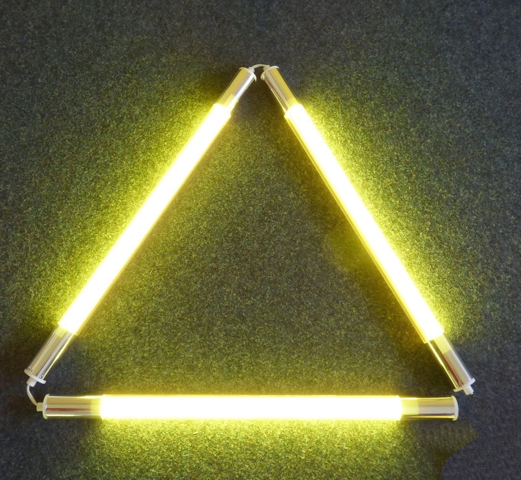 9290 LED Stab Leuchte DEL 3x18 Watt a 127cm orange