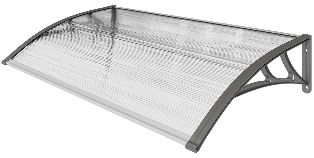Outsunny Luifel voor deuropgang, 110x60x18 cm, met Productafbeelding 