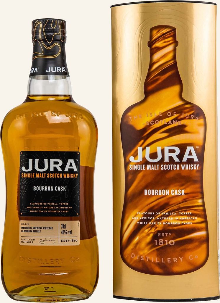 Jura Bourbon Cask Single Malt Scotch Whisky, 40% Vol. 0,7 l