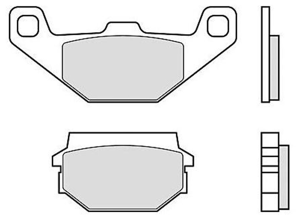Brembo Bremsbelag Typ CC, Carbon/Keramik mit ABE, Bremsbelag 07023" Satz"