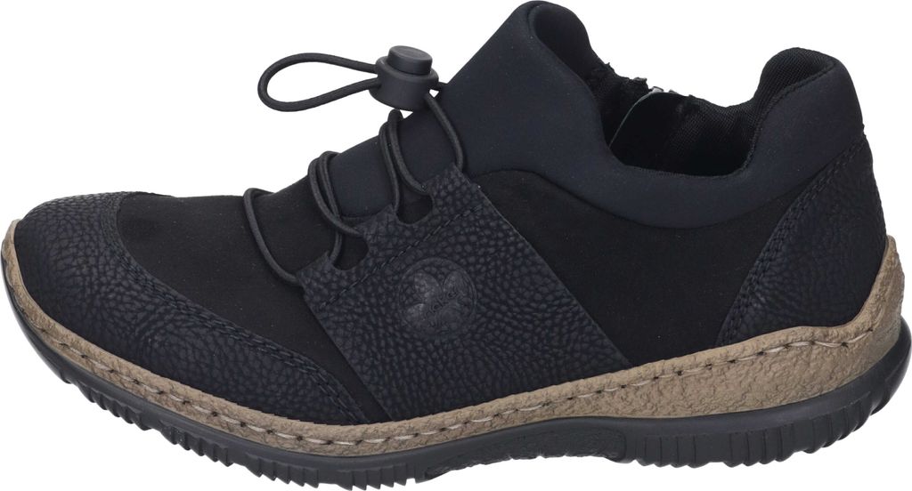 Rieker Damen Slipper schwarz, Damen:39 EU