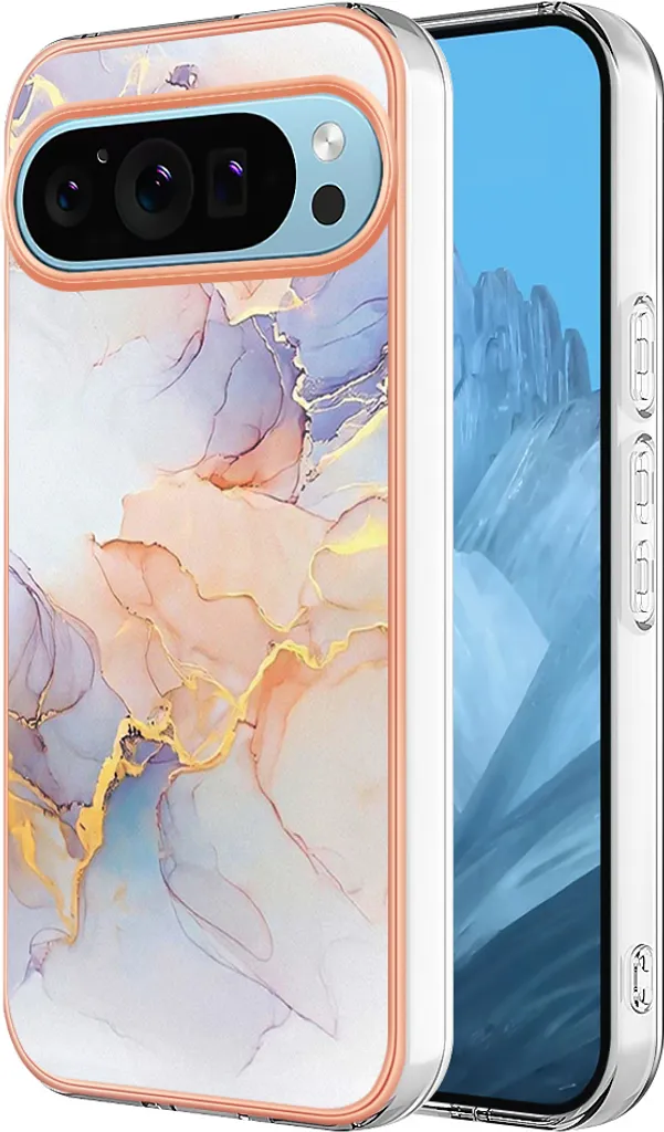 Custodia per Google Pixel 9 Pro, custodia in silicone TPU antiurto a fantasia Grigio