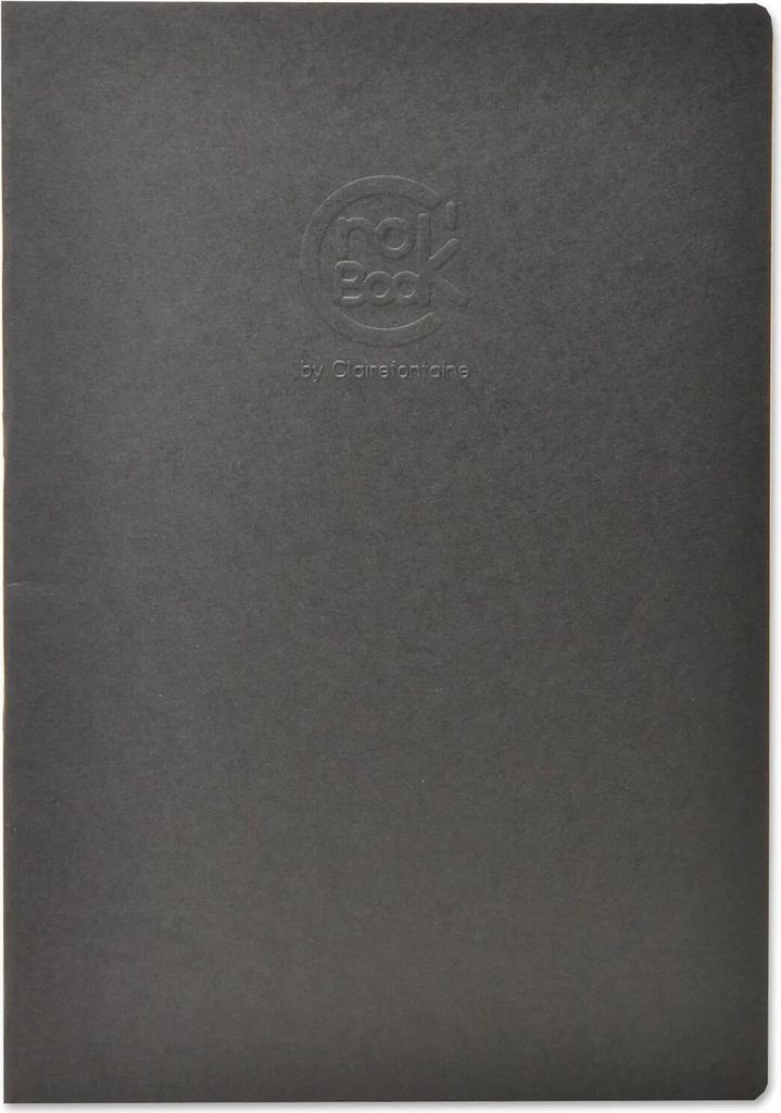 Clairefontaine 10x Skizzenheft A4 24 Blatt weiß schwarzer Einband Schwarz 60322C