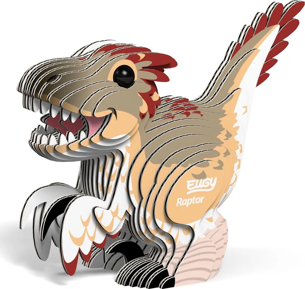 EUGY 3D Raptor Model Kit - Miniatura DIY Eco-Friendly per Nerd