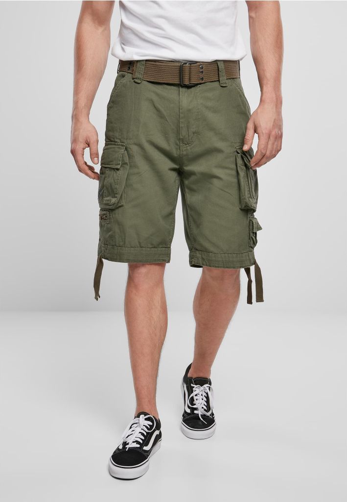 Urban Classics Pánské plátěné kraťasy Sownes olivová 6XL Obrázek produktu 