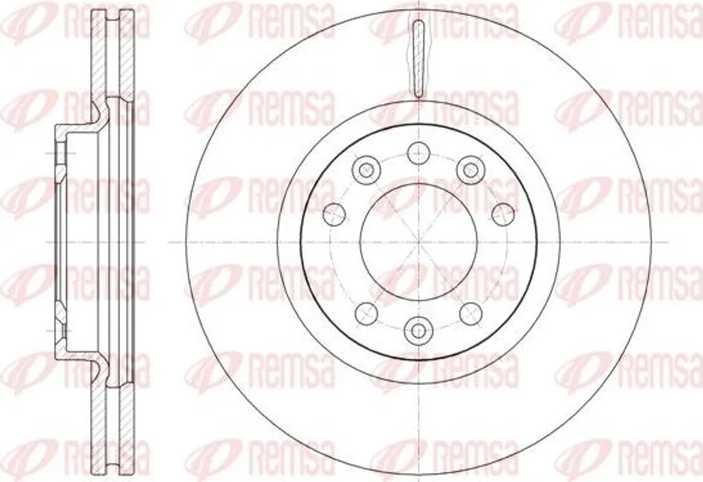 Disque de frein REMSA 61471.10 pour Peugeot 407 et 508 - Qualité OE