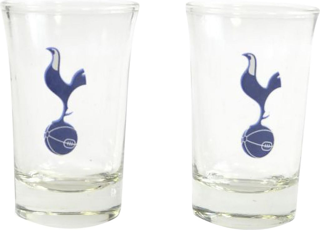 Tottenham Hotspur FC - Schnapsgläser - 2er-Pack BS1616 (Einheitsgröße) (Transparent)