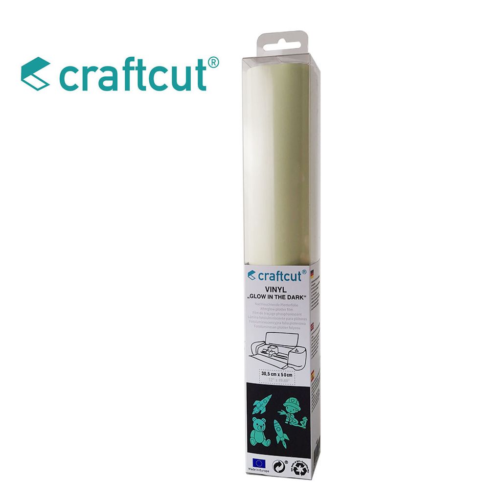 craftcut Glow in the Dark Vinylfolie 30,5 x 50 cm Produktbild 
