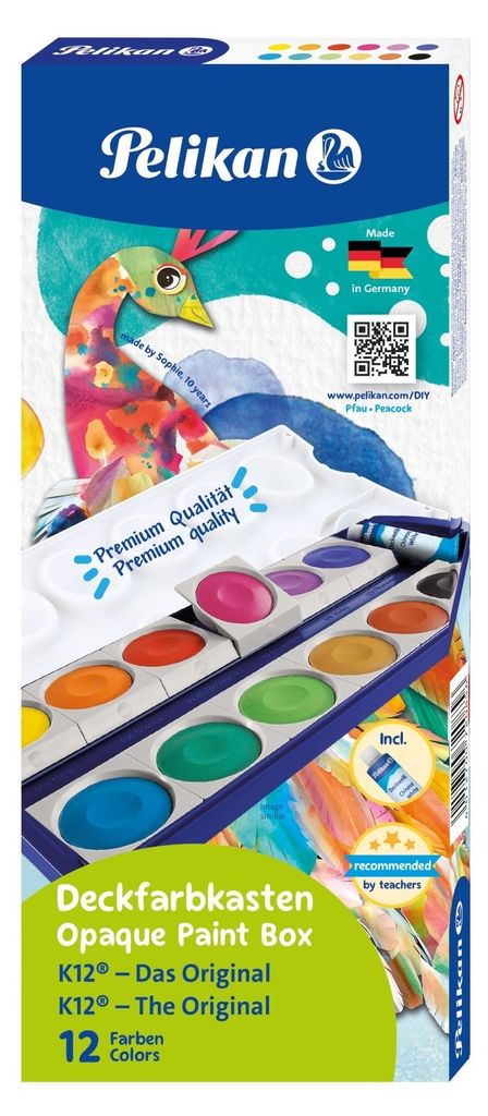 Pelikan Farby wodne 12 kolorów Obrázok produktu 