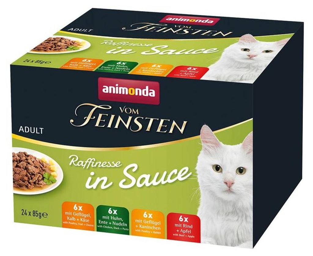 Animonda Vom Feinsten Raffinesse Adult 24x85g Mixpack Mokra Zdjęcie produktu 