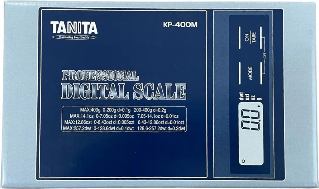 Balance de précision Tanita KP-400M mini format capacité 400g design compact - 3