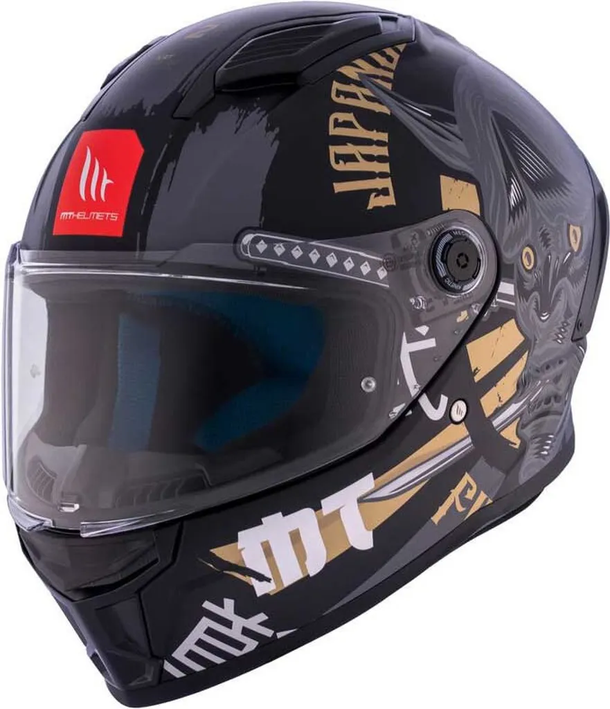 Casque de moto intégral Mt Helmets Stinger 2 Krt Noir Mat Taille S