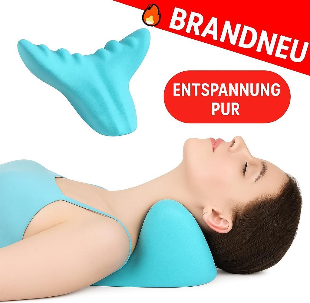 Nackenstrecker Massagekissen Nacken Schulter Rücken Stütze Traktion Gerät