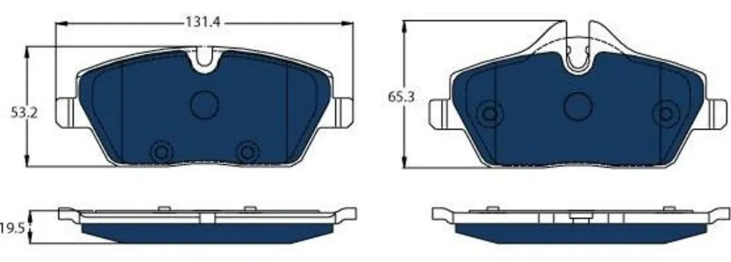 Plaquettes de frein TRW pour entretien système freinage BMW i3 OE