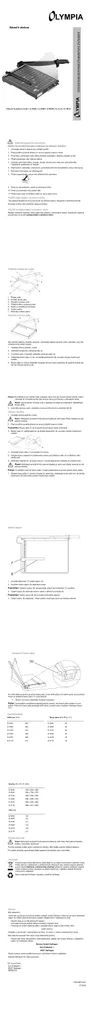 Massicot Olympia G 4415 pour découpe précise de documents 330x448mm