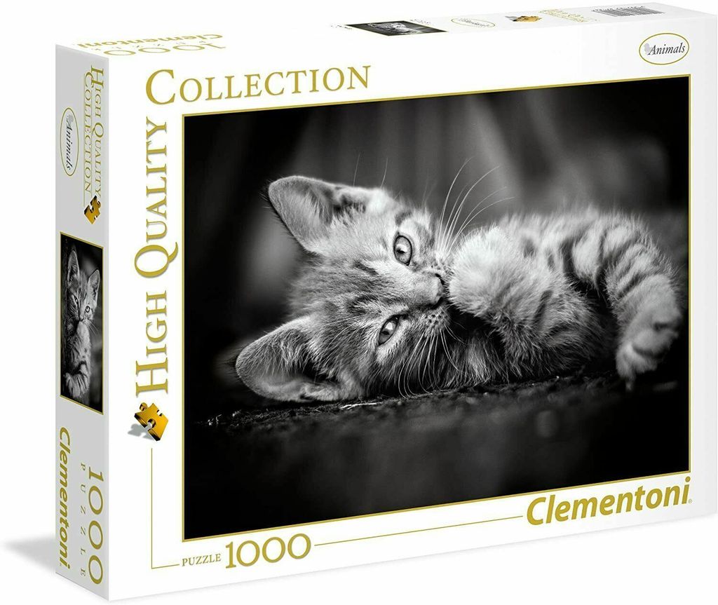 Clementoni Puzzle 39422 - Kotek (1000 elementów) Zdjęcie produktu 