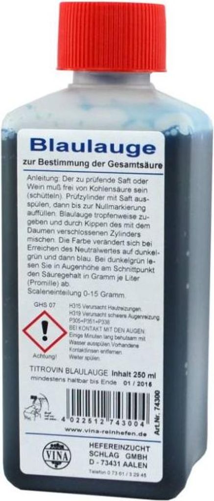 Vina Titrovin Blaulauge 250 ml Produktbild 