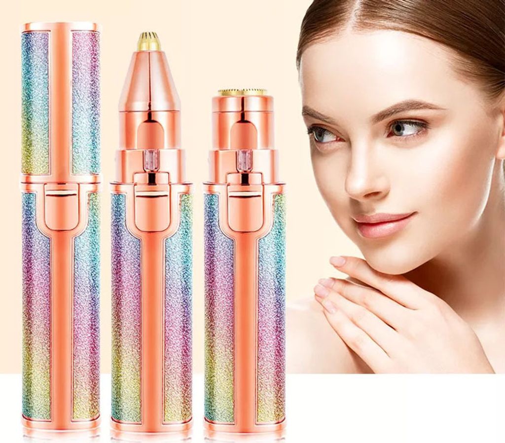 KINGMAS Augenbrauen-Trimmer-Set 9-teilig – Gesichtsrasierer, Wimpernkamm, Pinzette, Schere Für Damen