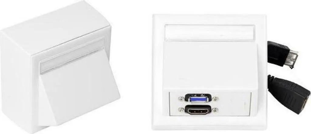 Prise HDMI et USB 3.0 Thorsmann WI221261 - Boîtier mural blanc de 45x45