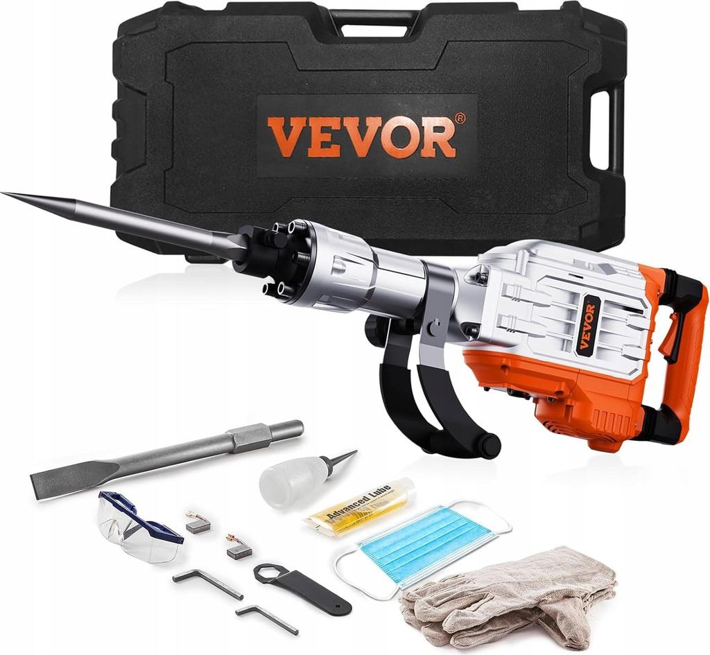 VEVOR Marteau piqueur 3500 W 60 J Marteau à béton b1900BPM Image du produit 