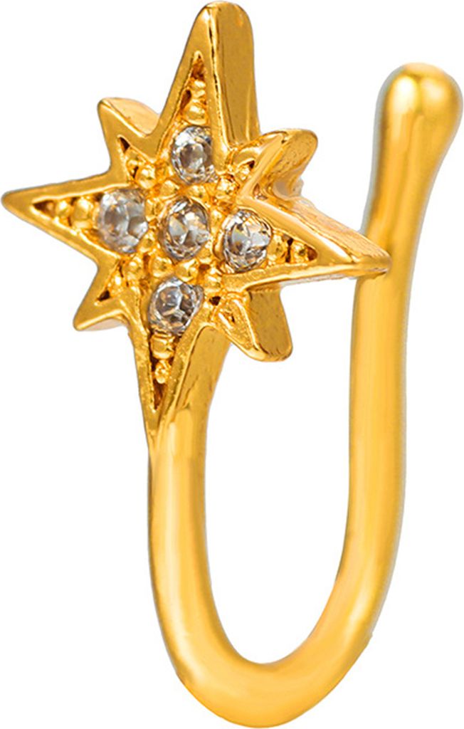 Nasenring, übertrieben, U-förmig, ohne Loch, Clip auf Strass, dekorieren, Persönlichkeit, Fake-Piercing, Clip, Nasenring, Dekorzubehör-A