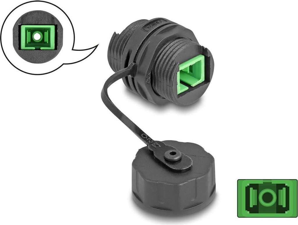 DELOCK LWL Kabelverbinder SC Simplex Bu zu SC Simplex Bu