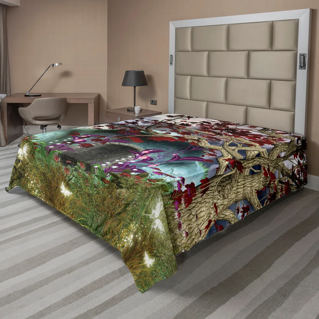 Drap de lit infroissable forêt magique, fini le linge terne et rêche