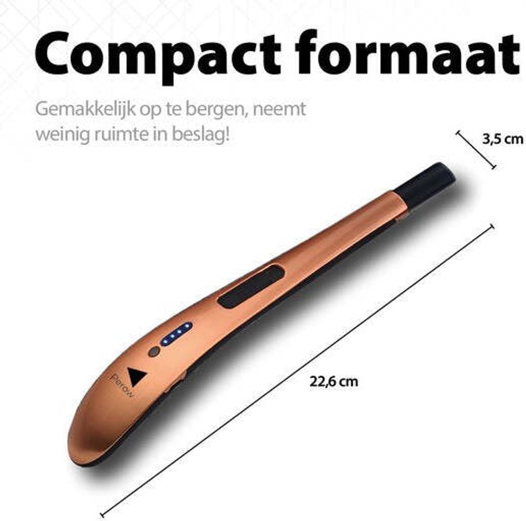Wiederaufladbares langes elektrisches Feuerzeug - Rose Gold Produktbild 4