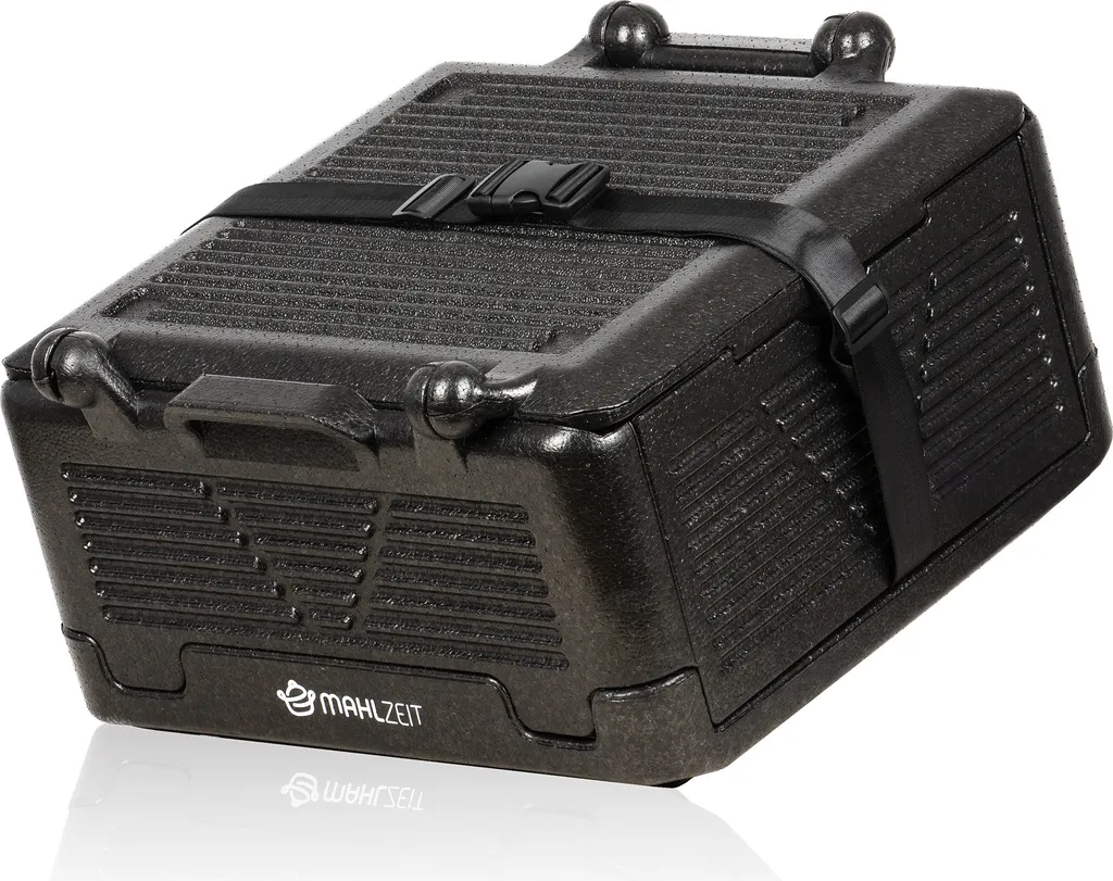 Thermobox pliable 42,5x42,5x24,5 cm 26L - Boîte repas en polystyrène noir
